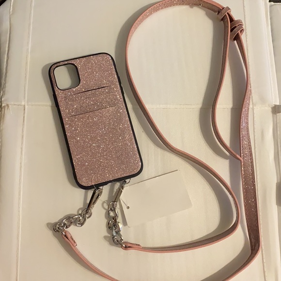 Nordstrom Accessories - Nordstrom IPhone 11 Pro Case/Cardholder w/ Lanyard rose gold